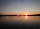 Kalvøen/Lindøen i solnedgang